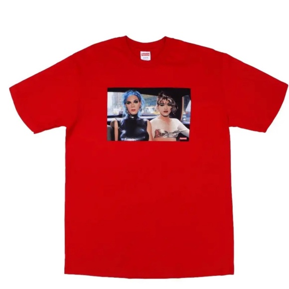 Supreme Other - Supreme Nan Goldin Misty and Jimmy Paulette T Shirt Red Men’s